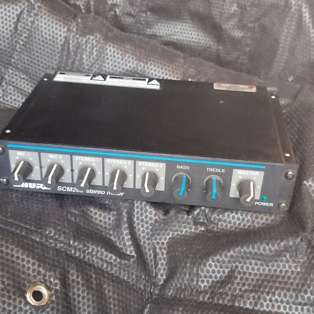 Shure stereo mixer